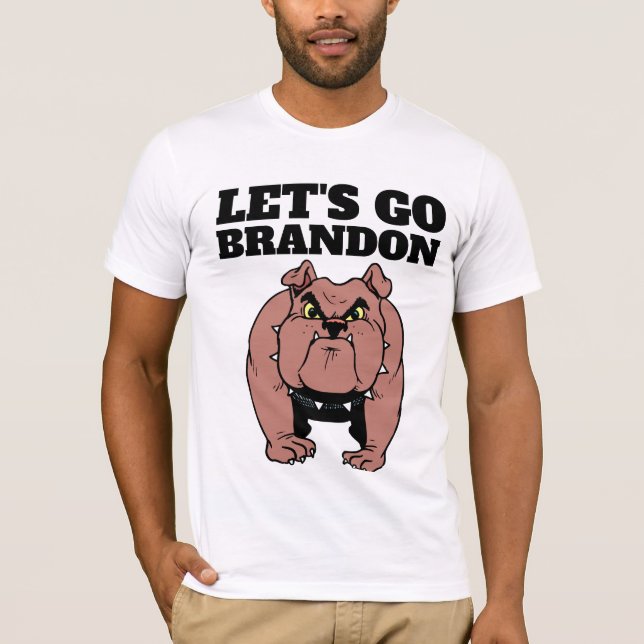 t-shirts de CÃO vamos GO BRANDON (Frente)
