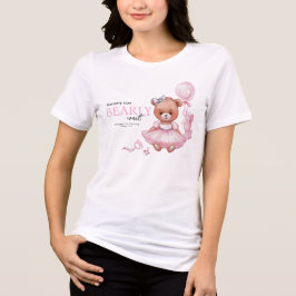 T-Shirts de chá de fraldas feminino