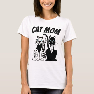 T-shirts de damas MOM CAT