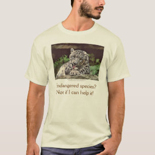 T-shirts De "espécie em vias de extinção do LEOPARDO NEV