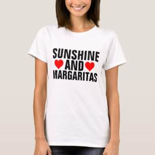 T-shirts de férias de SUNSHINE e MARGARITAS