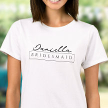 T-shirts de Festa de solteira minimalista na moda