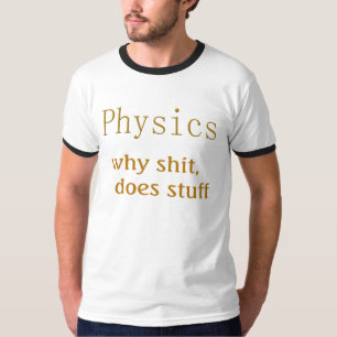 t-shirts de física