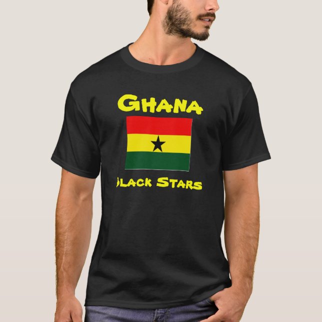 T-shirts de futebol do Gana (Frente)
