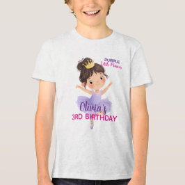 T-Shirts de garotinhos da Princesa Bola Roxa