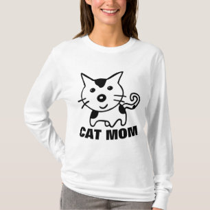 T-Shirts DE GATO DE MÃE DE GATO CRUZADO