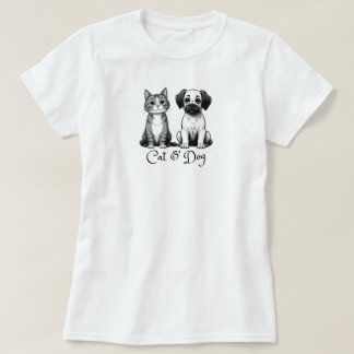 T-Shirts de Gato e Cachorro