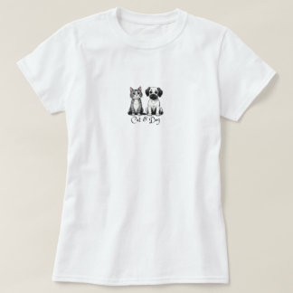 T-Shirts de Gato e Cachorro