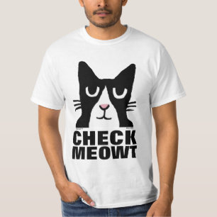 T-shirts de gato engraçadas, MEOWT de Gatinho de P