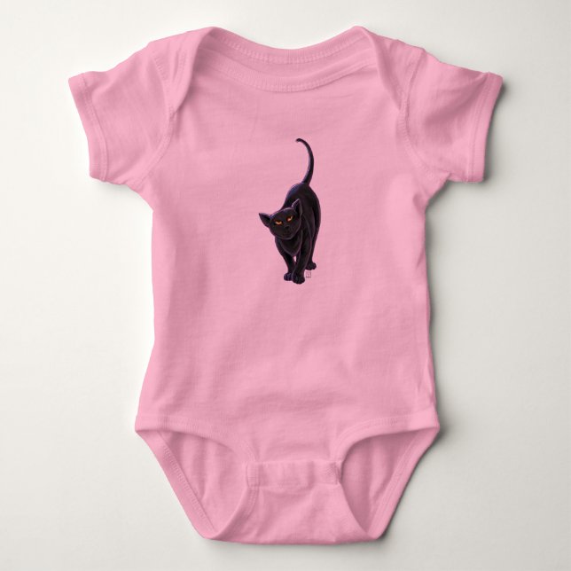 T-Shirts de Gato Negro (Frente)