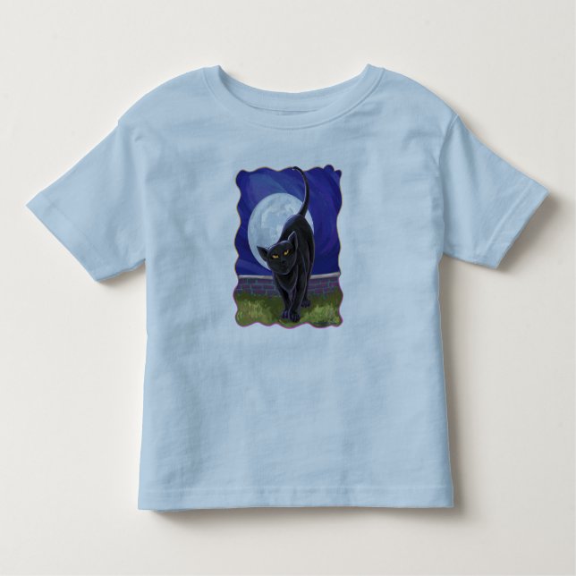 T-Shirts de Gato Negro (Frente)