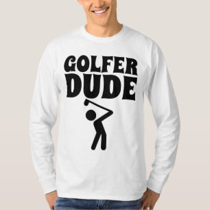 T-SHIRTS DE GOLFE PARA HOMENS, GOLFER DUO