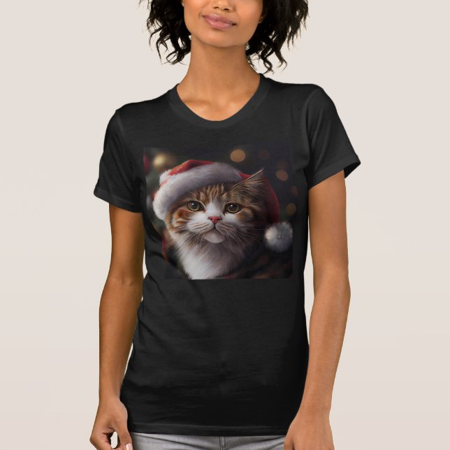 T-SHIRTS DE GORDURA GATO SANTA (Frente)