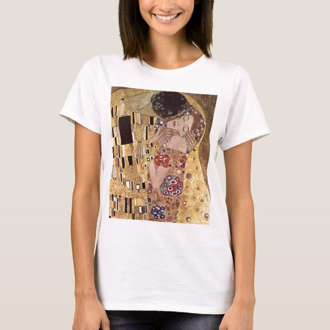 T-shirts ~ de Gustavo Klimt o beijo (Frente)