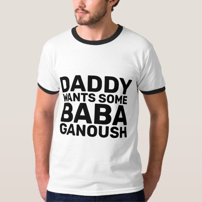 T-Shirts DE HOMENS BABA GANOUSH (Frente)