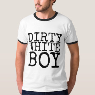 T-SHIRTS DE HOMENS BRANCOS SUJOS