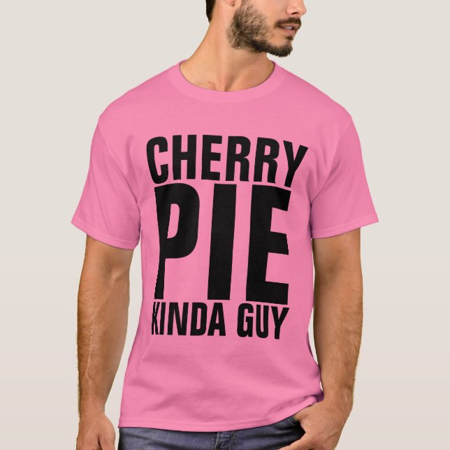 T-SHIRTS DE HOMENS DE CARA DE PIE DE CHERRY (Frente)