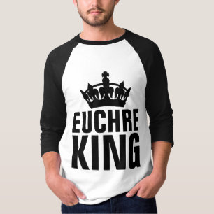 T-Shirts de homens do EUCHRE KING