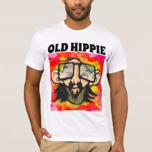 T-SHIRTS DE HOMENS DO VELHO HIPPIE