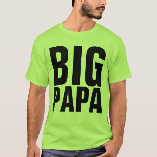 T-SHIRTS DE HOMENS ENGRAÇADOS GRANDE PAPA