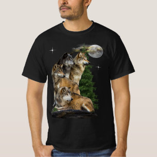 t-shirts de lobo