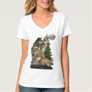 t-shirts de lobo