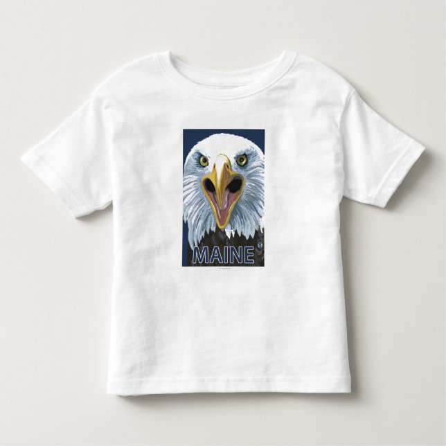 T-shirts De MaineEagle fim acima (Frente)