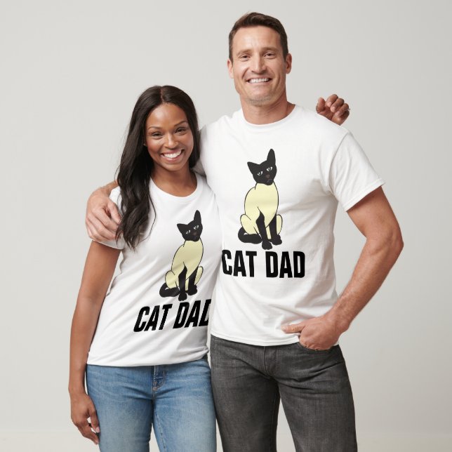 T-shirts de manga longa com Pai de gato (Unissex)