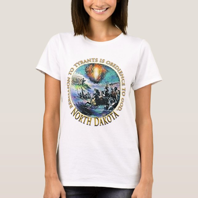 t-shirts de North Dakota Rebellion (Frente)