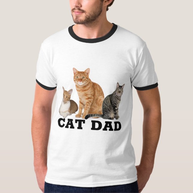 T-Shirts de PAI CAT (Ginger Tabby) (Frente)