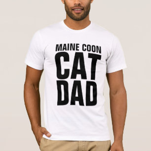 T-shirts de PAI de GATO-COON