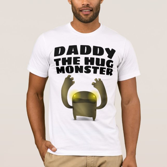 T-SHIRTS DE PAI ENGRAÇADO, MONSTRO ENORME (Frente)