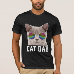 T-SHIRTS DE PAI GATO, ÓCULOS DE SOL VESTIDOS DE G