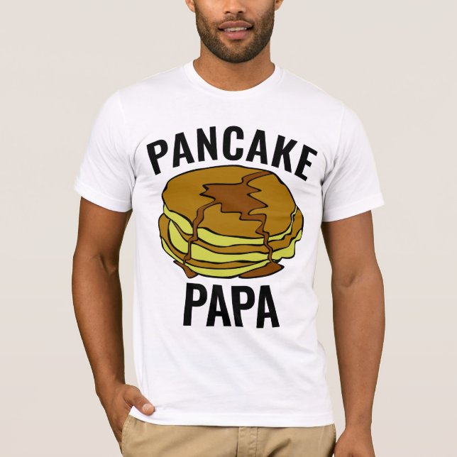 T-SHIRTS DE PAPA DE PAI PANCAKE (Frente)