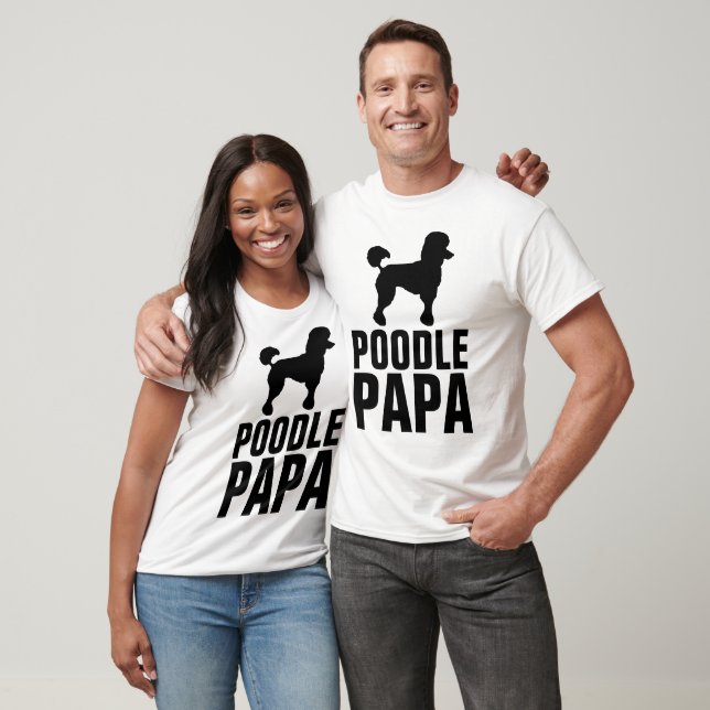 T-shirts de PAPA PAI POODLE (Unissex)