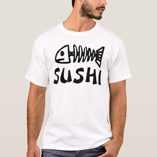 T-shirts DE PEIXE DE SUSHI FUNNY (Frente)
