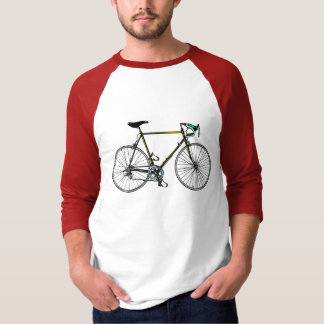 T-shirts De Raglan básico da Capa de Bycicle 3/4