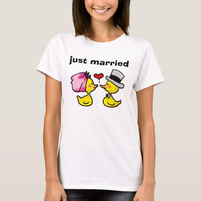T-shirts de recem casados (Frente)