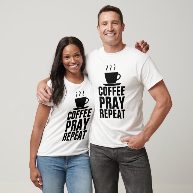 T-shirts DE REPETIÇÃO DE CAFÉ (Unissex)