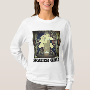 T-Shirts DE SKATEBOARDING PELA MENINA DE SKATEBOAR