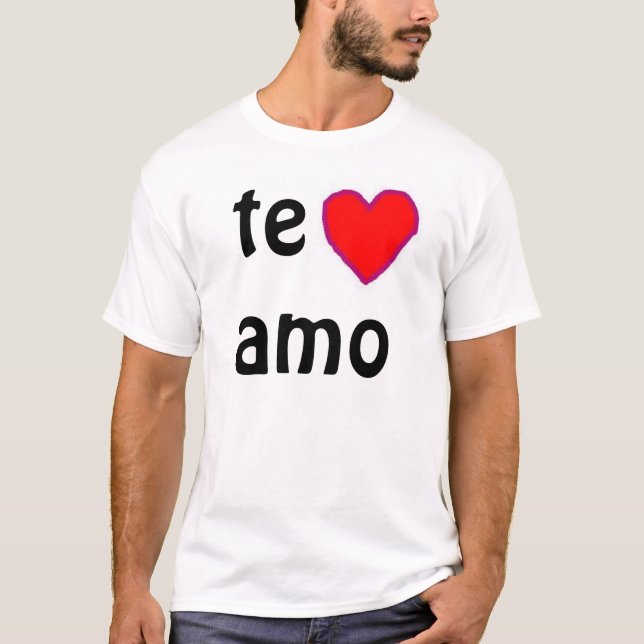 T-shirts De "t-shirt Te amo" (Frente)