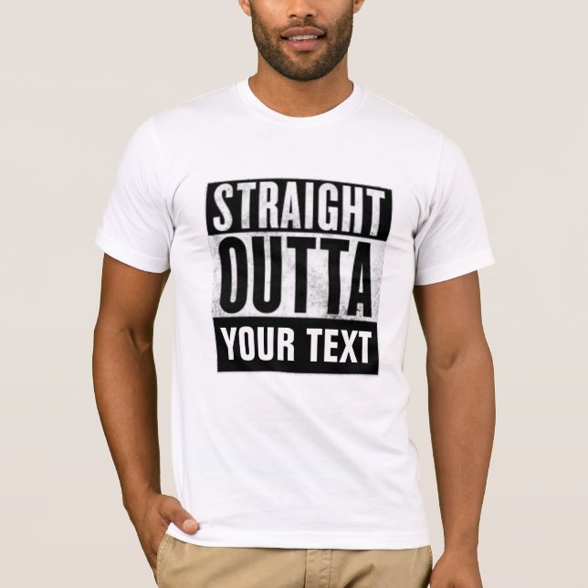 T-shirts de texto suplementar com graça PERSONALIZ (Frente)