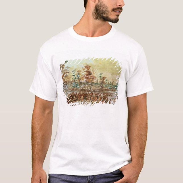 T-shirts De Tonty Suing para a paz (Frente)