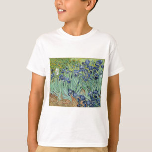 T-shirts De Van Gogh vida ainda: Vaso com íris