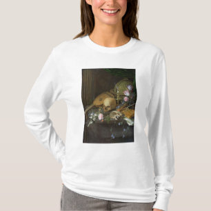 T-shirts De Vanitas uma vida ainda com um nautilus e um