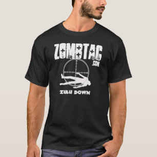 T-shirts De Zombtac do tribo Zulu obscuridade para baixo