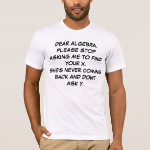 T-SHIRTS DEAR ALGEBRA