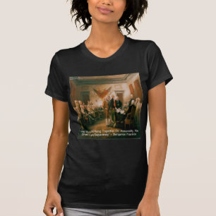 T-shirts Declaração de Independência e Citação de Ben Frank