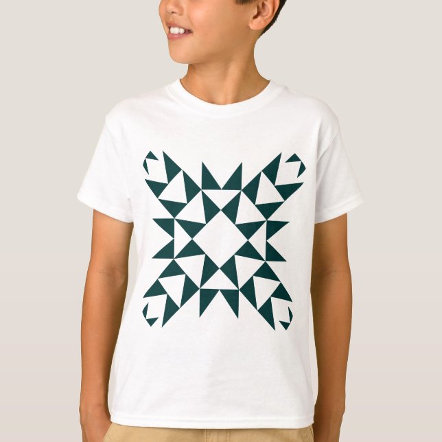 T-shirts Decorativo 01 - Verde Escuro (Frente)