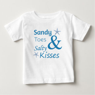 T-shirts Dedos do pé de Sandy e citações salgados da vid